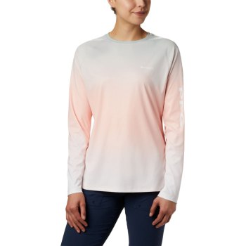 Columbia PFG Tidal Deflector Long Sleeve, Sudaderas Rosas Para Mujer | 943872-DZM